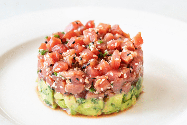 Tuna tartare, best with an ocean view