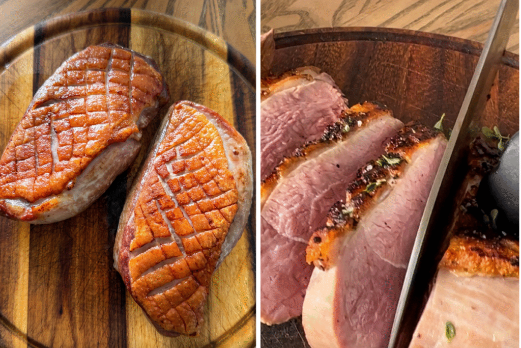 Restaurant-style duck breast at home