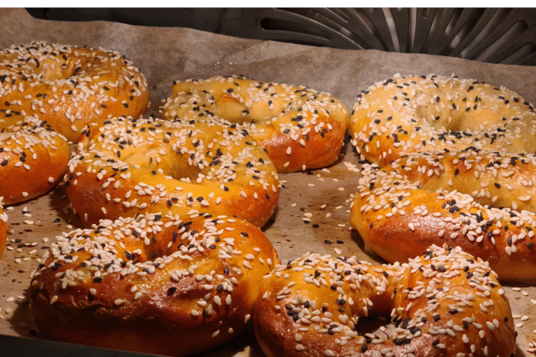 Homemade bagels for a slow weekend brunch
