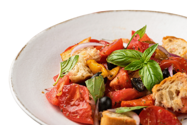 Panzanella: tomato and bread salad