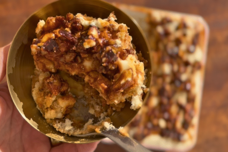 Nut brittle tiramisu meets banoffee