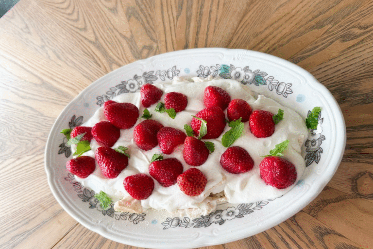 Whipped yoghurt and berries: a lighter alternative to whipped cream