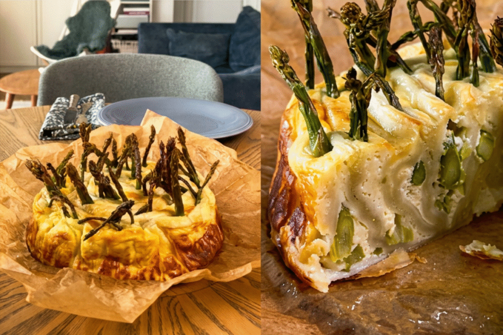Asparagus and ricotta pie for summer picnics